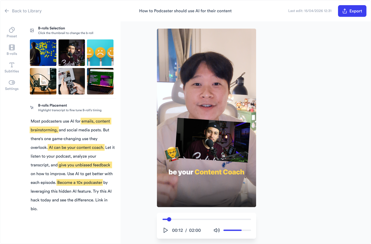 Upload to Jupitrr editor
